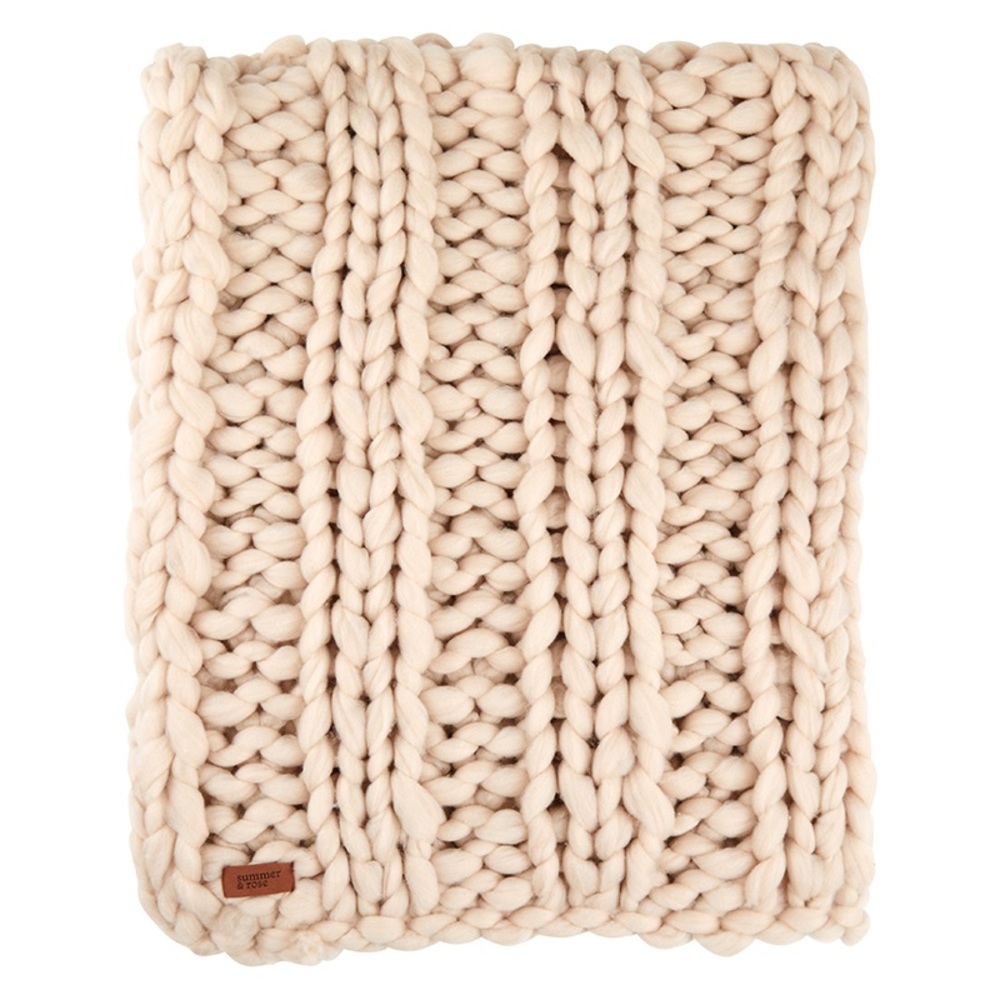 🌸 SUMMER & ROSE - Mia Knitted Throw 🌸 - Picture 2 of 4